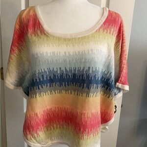 lavand. Ombre Knit Blouse Size Small